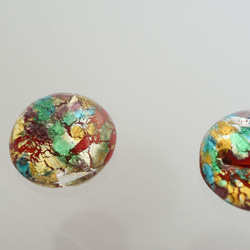 1960's Multi Color Cabochon (2pcs) 5枚目の画像