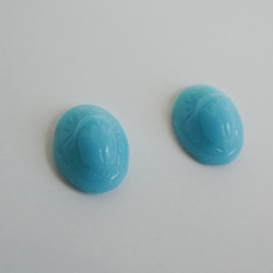 1960's Mini Turquoise Cabochon (2pcs) 4枚目の画像