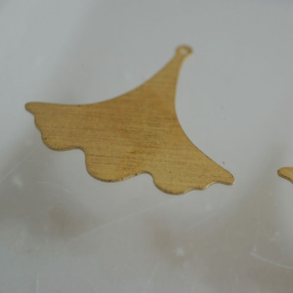 Ginkgo Motif Charm (2pcs) 4枚目の画像