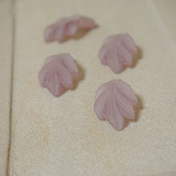 Leaf Motif Charm -Light Purple- (4pcs) 5枚目の画像