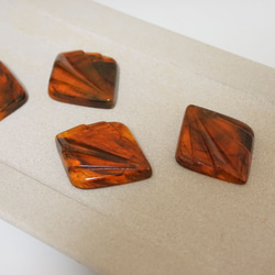 Tortoiseshell Vintage Cabochon (4pcs) 3枚目の画像