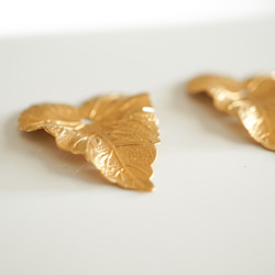 Brass Big Leaf Charm (2pcs) 3枚目の画像