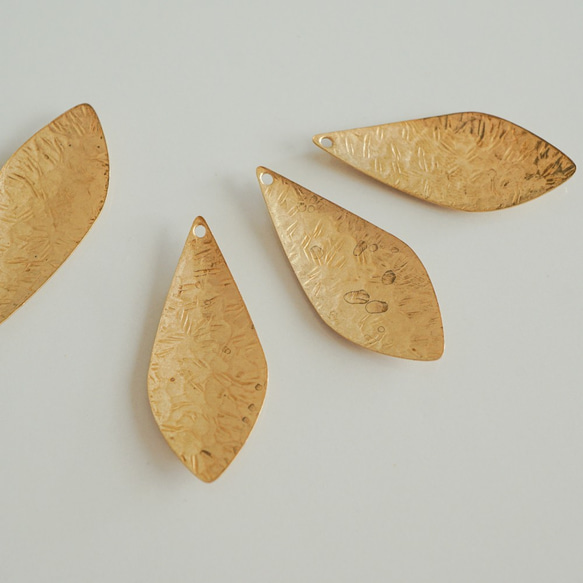 Teardrop Brass Charm (4pcs) 6枚目の画像