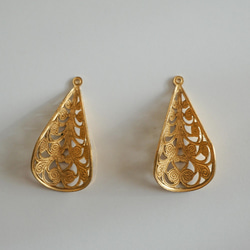 Brass Filigree Bead Cap (2pcs) 6枚目の画像