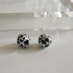 Cow Pattern Beads -Small- (4pcs) 1枚目の画像