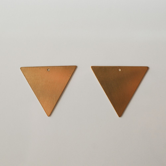 Triangle Brass Charm (2pcs) 1枚目の画像