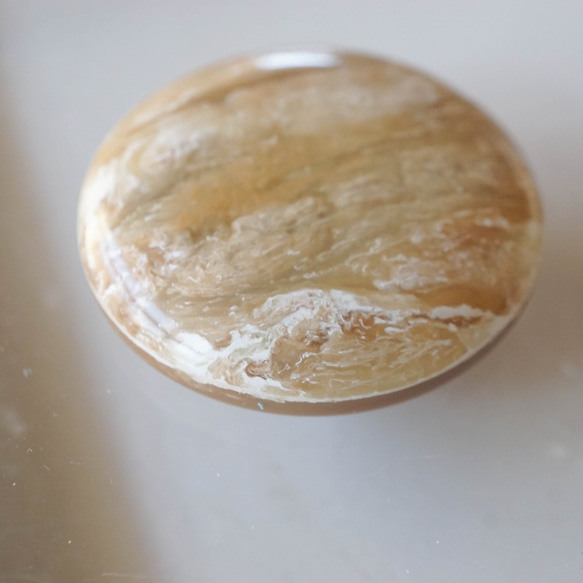 1980's Beige Marble Cabochon (2pcs) 3枚目の画像