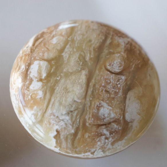 1980's Beige Marble Cabochon (2pcs) 4枚目の画像