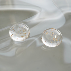 Clear Flake Cabochon (2pcs) 2枚目の画像