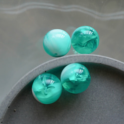 Aqua Round Beads(4pcs) 2枚目の画像