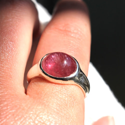 Pinkish galaxy ruby ring【ルビー×シルバーリング】 5枚目の画像