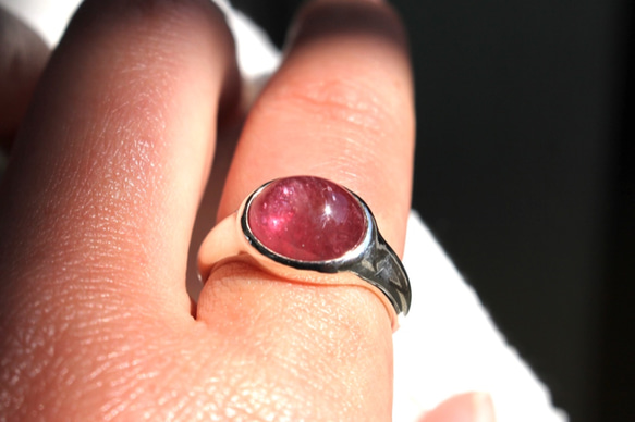 Pinkish galaxy ruby ring【ルビー×シルバーリング】 5枚目の画像