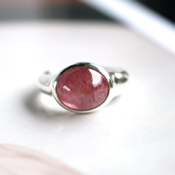 Pinkish galaxy ruby ring【ルビー×シルバーリング】 3枚目の画像