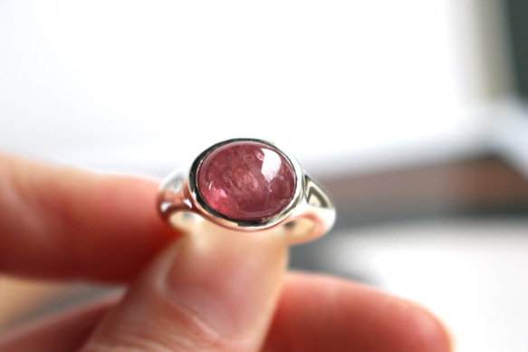 Pinkish galaxy ruby ring【ルビー×シルバーリング】 2枚目の画像