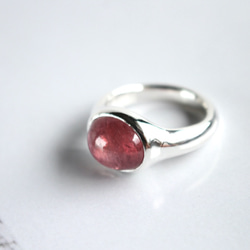 Pinkish galaxy ruby ring【ルビー×シルバーリング】 7枚目の画像