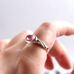 Fruity pink ruby ring【ルビー×シルバーリング】 2枚目の画像