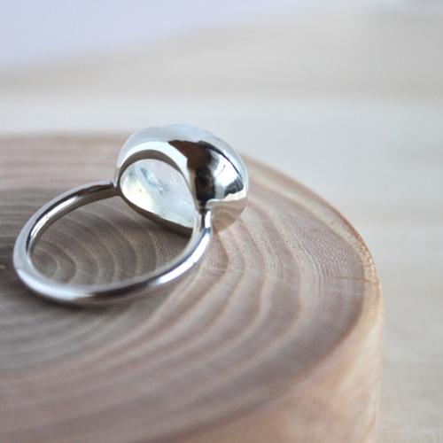 Moon light puddle ring (レインボームーンストーン) 指輪