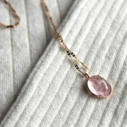 shine morganite necklace K10（モルガナイト） 7枚目の画像