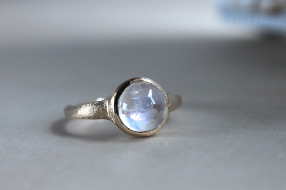 K10 お月様のリング ブルームーンストーン 指輪・リング D.W.F 通販