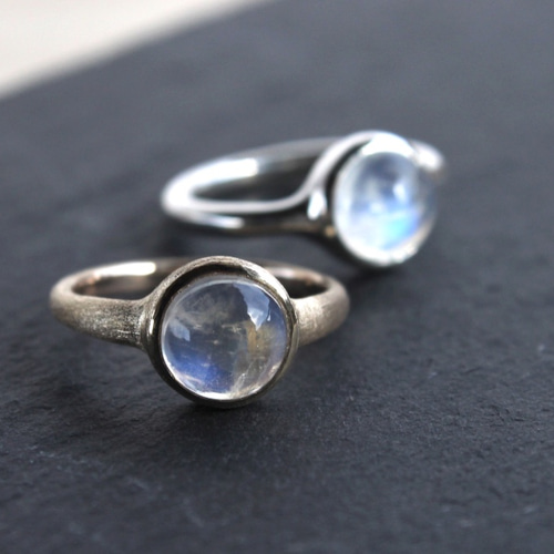 K10 お月様のリング ブルームーンストーン 指輪・リング D.W.F 通販