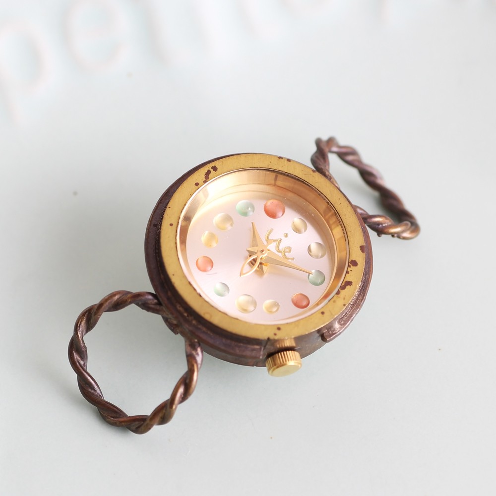 キャンディーポップな可愛いフェイス時計 選べるレザーベルトカラー WB074-WL004WL005