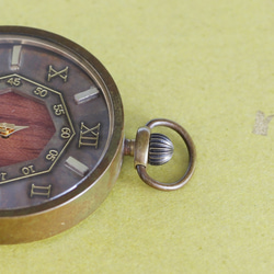 錶盤懷錶可以從5種木材中選擇WB-084配件可以選擇MADE IN JAPAN手工手錶 第4張的照片