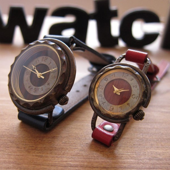 手工手錶對安排WB-006 S / M尺寸MADE IN JAPAN To木皮革 第1張的照片