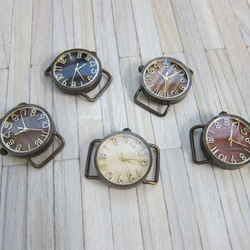 可選擇的木錶盤WB-080 M尺寸手工手錶MADE IN JAPAN To木皮革 第7張的照片