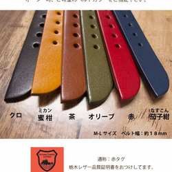 可選擇的木錶盤WB-080 M尺寸手工手錶MADE IN JAPAN To木皮革 第9張的照片