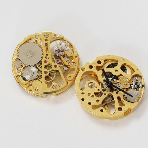 N*N様 D6329 機械式時計 ジャンク5点セット ジャンク品 機械式腕時計 ムーブメント 工作やアクセサリーの