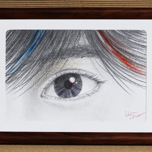 色鉛筆画　絵画　原画　狸の信楽焼の絵　額付き(B5サイズ) 色鉛筆画 絵画 原画 狸の信楽焼の絵 額付き(B5サイズ) ミゼット