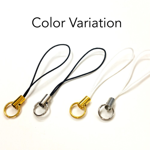 j079-80】白紐ストラップ ゴールド 80個 金具・チェーン en