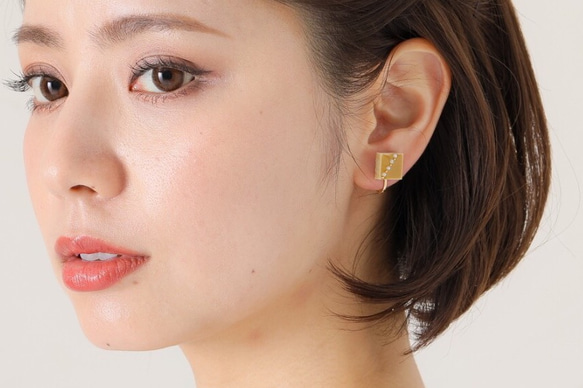 Mino Yaki Kakukaku珠寶耳環和耳環瓷磚 第6張的照片