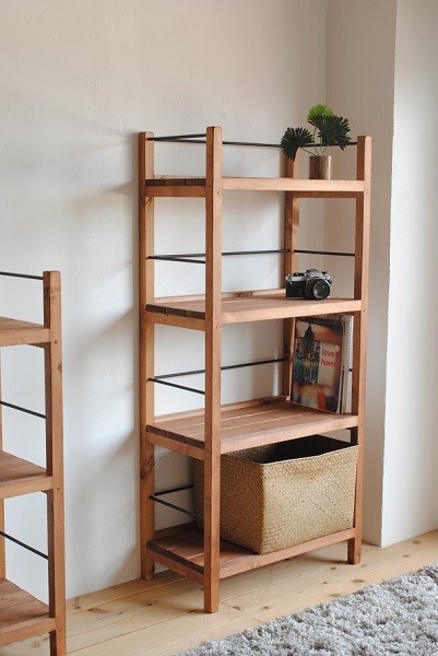 アンティーク風　シェルフ　60㎝幅　4段