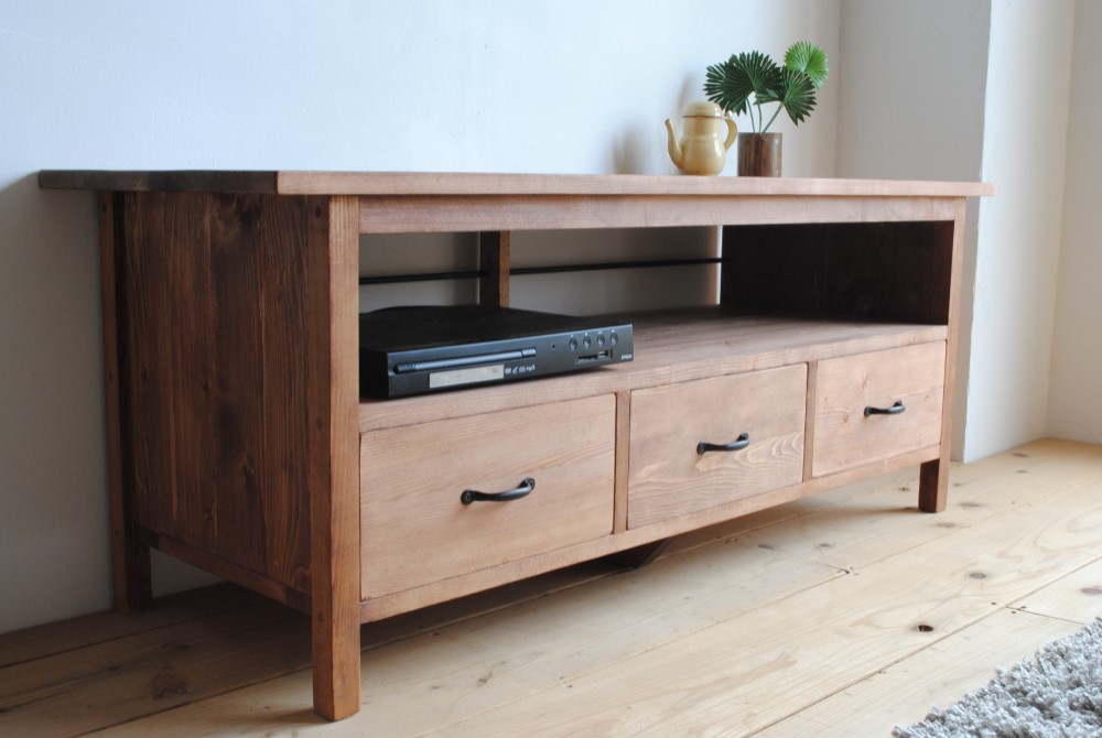 アンティーク風　ローボード　テレビ台　120㎝幅