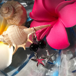 『夏！福袋』ビーチに似合う シェルネックレス&シェルピアス&オニキスピアス 5枚目の画像