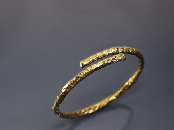 質感系列-編織個性黃銅手環 第1張的照片