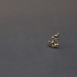 圖樣系列-船錨925耳釘(單支/一對) 第2張的照片