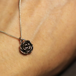 花系列-小玫瑰925銀項鍊 第2張的照片
