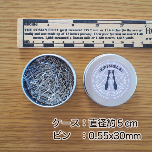 ボビンレース用スチールピン 金具・チェーン j'aime la dentelle