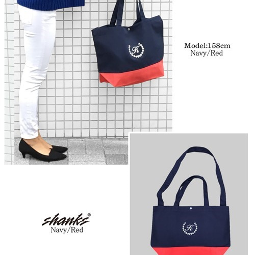 【美品】DECEMBERAY トートバッグ ネイビー/レッド 美品】DECEMBERAY トートバッグ ネイビー/レッド 美品】DECEMBERAY