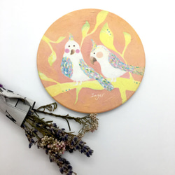 太陽鳥的遊行 陶瓷吸水杯墊 第3張的照片