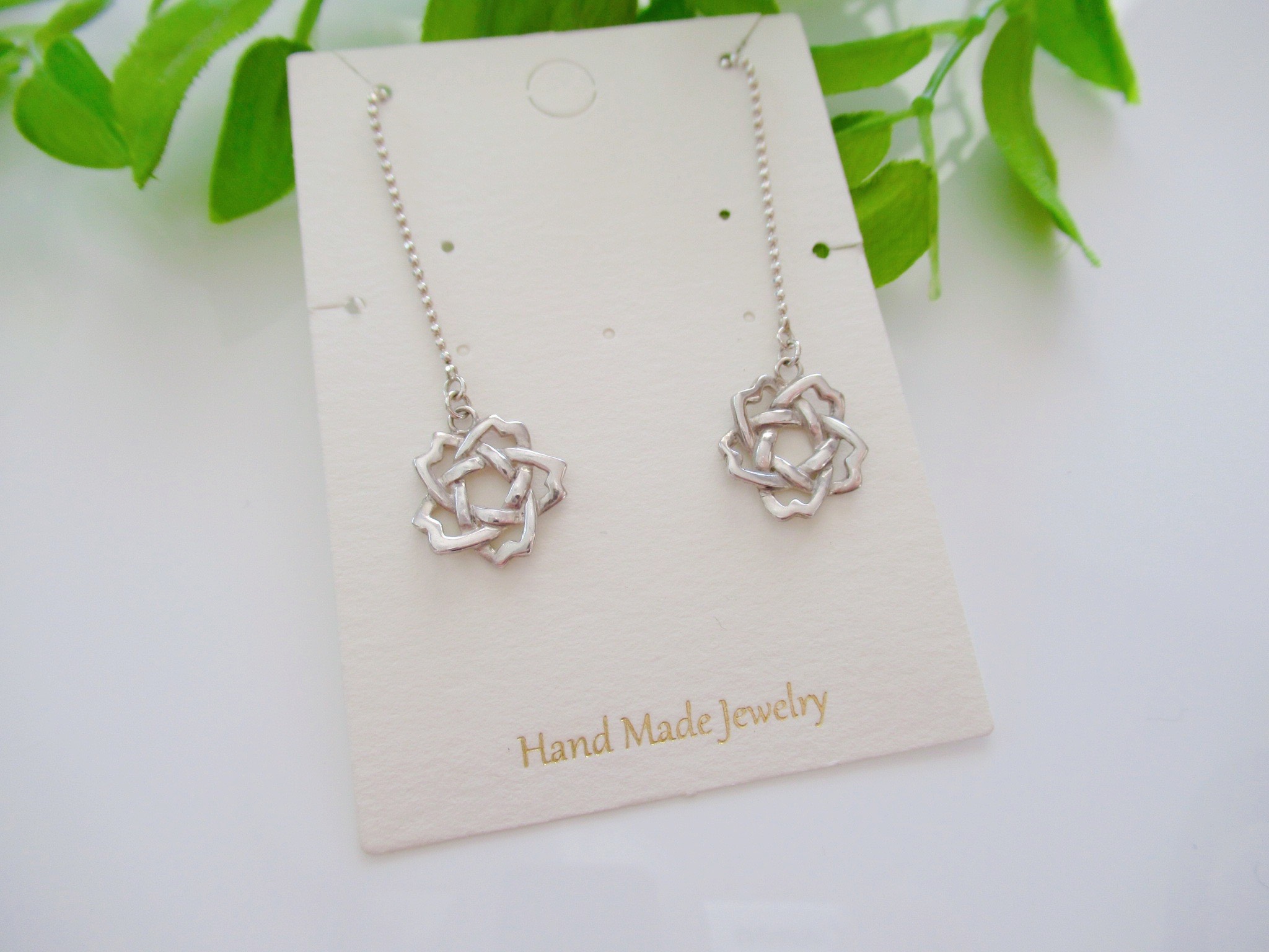 （22）桜のシルバーアメリカンピアス　ペア 4,250円