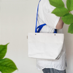 【N/no × E/zel.】SOME WAY LIGHT TOTE BAG (S+)_PP/SILVER GRAY 3枚目の画像