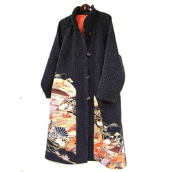 刺し子 留袖ロングコート【ミセス・モトコ】 コート huhu 通販｜Creema  