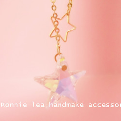 Ronnie_lea スワロフスキー星14kgpネックレスswarovski star necklace 1枚目の画像