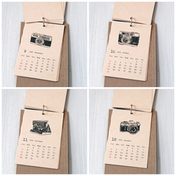 【値下げ】Camera Stamp Calendar 2021（台紙有り・オリジナルクリアファイル付） 4枚目の画像