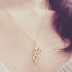 leaf* simple necklace 2枚目の画像