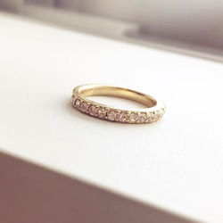 swarovski * crystal half eternity ring 2枚目の画像