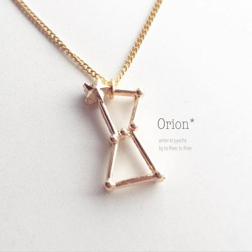 星座モチーフ>オリオン座のネックレス ネックレス・ペンダント saki  